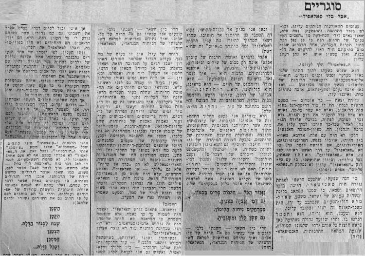 פלאפל - כתבה