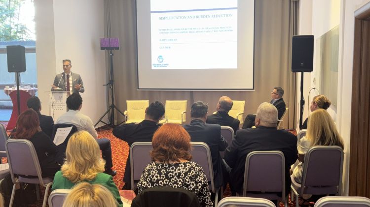 Guy Mor delivering a keynote presentation at a major regulatory and safety conference in Romania